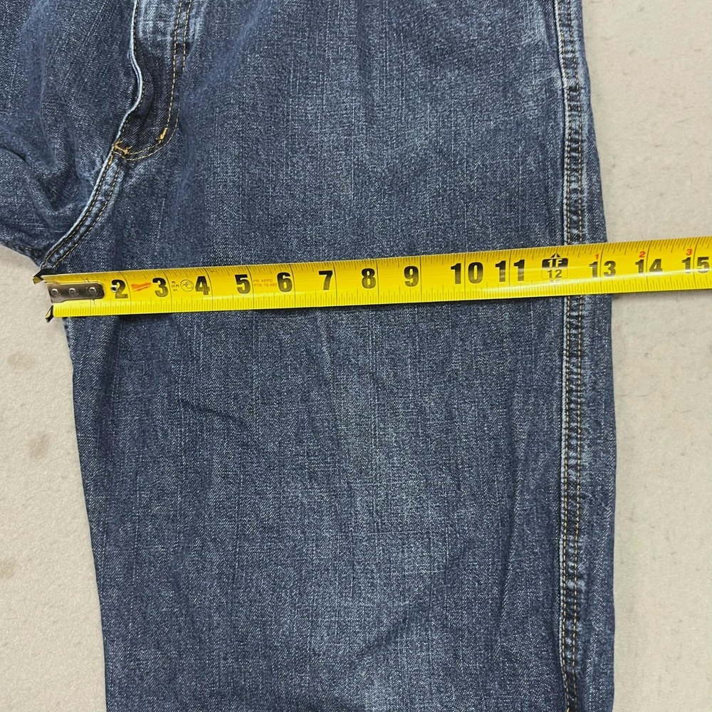 Vintage Y2K Polo Jeans Co Ralph Lauren Mens Carpenter 38x34 Blue Distressed - Picture 12 of 13